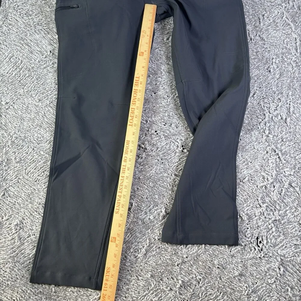 BC Clothing Expedition Stretch Tech Pants Mens 36x32 Gray Stretch Fleece Lined